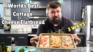 Easy Cottage Cheese Flatbread Recipe Worlds Best  3 ways MUST TRY [upl. by Curhan905]