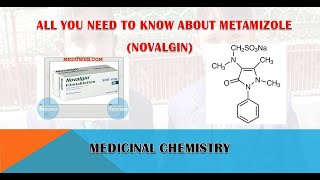 SYNTHESIS  USES  SIDE EFFECTS OF METAMIZOLE NOVALGIN [upl. by Moe]