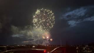 Airdrie 1 July 2022 Fireworks Canada Day [upl. by Aisyle]