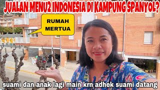 ADHEK SUAMI DATANG DARI INGGRIS LAGI LIBURAN JAWAB MAU JUALAN MENU INDONESIA DI KAMPUNG SPANYOL [upl. by Peckham]