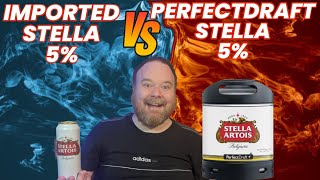 Perfectdraft Stella 5 VS Imported Stella 5 BeerBattle [upl. by Biancha]