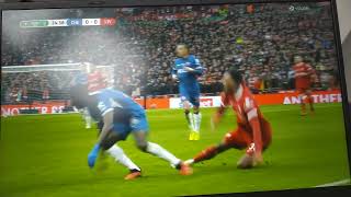 Caicedo INJURING Gravenberch after BRUTAL foul • Carabao Cup Final 2024 • Chelsea v Liverpool [upl. by Assirual711]