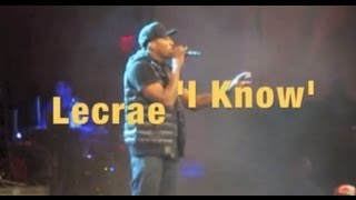 UNASHAMED TOUR 2012 KC Kansas City ♫ Lecrae quotI KNOWquot Live [upl. by Gnidleif]