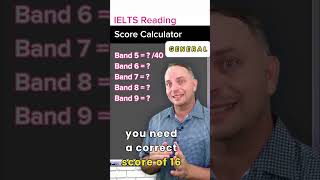 IELTS Reading Score Calculator General English learnenglish ieltsreading [upl. by Virginie]