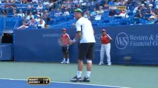 Cincinnati R3 2009  Hewitt vs Querrey 1st set [upl. by Atikam845]