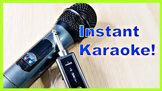 Turn Any Speaker Into A Karaoke Machine Tonor Handheld Mic With Bluetooth [upl. by Eehsar145]