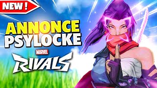 Le NOUVEAU HÉROS de MARVEL RIVALS est INCROYABLE  ► Psylocke Mutant Yokai Slayer [upl. by Meehar]