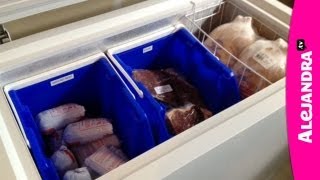 Chest Freezer Organization  How to Organize a Deep Freezer [upl. by Orella]