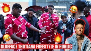 Blueface  Thotiana Public Freestyle [upl. by Ajidahk]