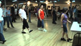 Linedance Lesson Bop The B choreo Kathy Brown amp Lindy Bowers Music by Billy Swan [upl. by Grodin289]