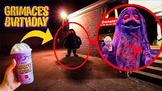 DO NOT ORDER THE GRIMACE SHAKE FROM MCDONALDS AT 3AM OR CURSED GRIMACE WILL APPEAR OMG [upl. by Hallett]