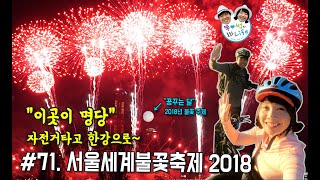 quot이곳이 명당quot 자건거타고 한강공원  서울세계불꽃축제2018 71뚜썽티비 [upl. by Acirret957]