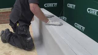 How to GRP a Parapet Wall using Cure It GRP [upl. by Annaihr]