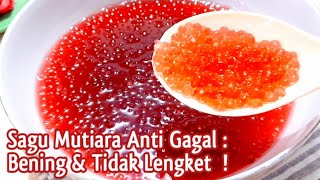 TIPS amp CARA MEMASAK SAGU MUTIARA AGAR BENING amp TIDAK LENGKET [upl. by Hayyikaz]