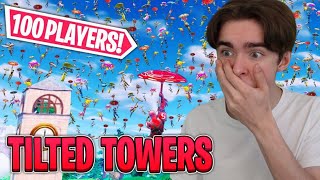 100 SPELARE FIGHT I TILTED TOWERS [upl. by Anaujnas]