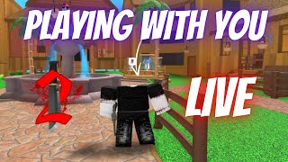 PLAYING MM2 LIVE with YOU 😍 MURDER MYSTERY 2 ROBLOX [upl. by Palgrave]