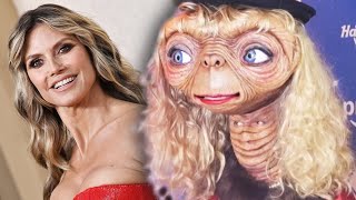 Heidi Klum Dresses Up as ET for Her Halloween Party [upl. by Lello]