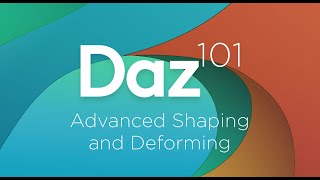 Daz 3D Tutorial Advanced Shaping and deforming [upl. by Rains]