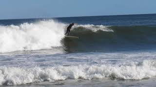 Surfing Hurricane Larry at Rye Rocks NH [upl. by Norbel560]