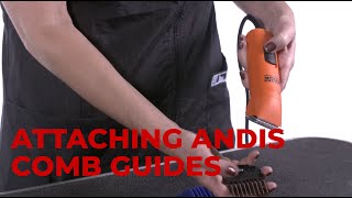 How To Attach Andis Comb Guides On A Clipper [upl. by Anahsat]