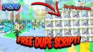 PET SIMULATOR 99 DUPE GLITCH  FREE  WORKING  UNDETECTED  PS99  PET SIM 99  PRISON WORLD [upl. by Calabresi]