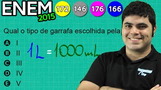 ENEM 2015 Matemática 31  Multiplicação e Conversão de Mililitro para Litro [upl. by Yednil]