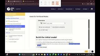 Partitioned Model in Dataiku [upl. by Clemens197]