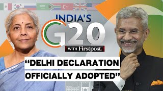 G20 Summit 2023 LIVE Jaishankar Nirmala Sitharaman Brief Media After Delhi Declaration Adopted [upl. by Schmeltzer352]