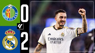 Getafe CF 02 Real Madrid  HIGHLIGHTS  LaLiga 202324 [upl. by Acirtal]