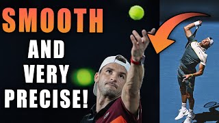 Grigor Dimitrov Serve Analysis Smooth Powerful And Precise [upl. by Haridan]