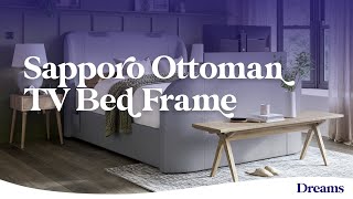 Sapporo Ottoman TV Bed with Surround Sound  Dreams Beds [upl. by Ailadi479]