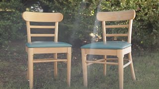 Staining 101  How to Refinish Chairs With Varathane Wood Stainmp4 [upl. by Ahsats]