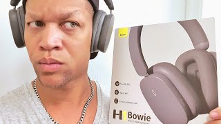 Baseus H1 Bowie Bluetooth 52 Wireless Headphones unboxing amp review 49 amp MIC TEST [upl. by Ronnie308]