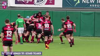 Bateman Cup SemiFinal Highlights Lansdowne 20 City Of Armagh 17 [upl. by Grimaldi]