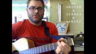 How to play Lucky Man by ELP on acoustic guitar Made Easy [upl. by Veda]