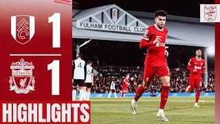 Luis Diaz Scores Reds Heading To Wembley  Fulham 11 Liverpool  Carabao Cup Highlights [upl. by Ahseei336]