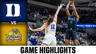 Duke vs South Dakota State Game Highlights  202425 ACC Womens Basketball [upl. by Ayhtin339]