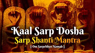 Sarp Beej Mantra 108 Times Kaal Sarp Dosha Sarp Shanti Mantra  Powerful Hindu Vedic Mantra jaap [upl. by Kerman]