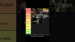 My Fallout Game Tier list [upl. by Pace887]