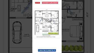 40x40 Feet North Facing House Plan 2bhk houzy 40x40houseplan floorplan northfacinghouse 2bhk [upl. by Apps]