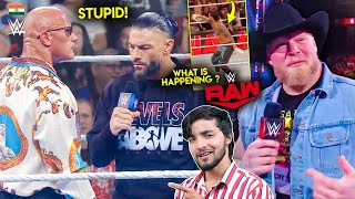 Rock amp Roman Reigns HIDDEN SPOT😳Brock Lesnar in WWE Again RAW OffAir Wrestlemania 40 Match [upl. by Einnaj]