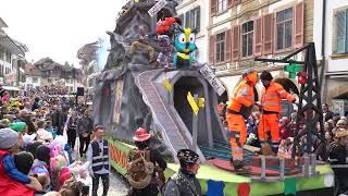 Fastnacht Murten Grosser Umzug 2024 Video [upl. by Airdnax2]