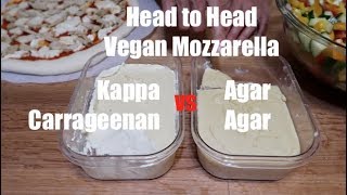 Vegan Mozzarella  Carrageenan vs Agar Agar  Head to Head [upl. by Bartholomeo]