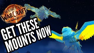 Get these mounts BEFORE THE WAR WITHIN LAUNCHES Remembered Golden Gryphon amp Wind Rider  WoW [upl. by Tadashi]