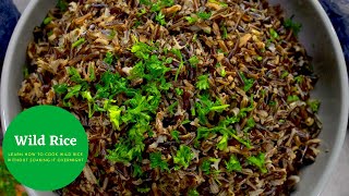 How To Cook WILD RICE Without Soaking it Overnight  Wild Rice Approved For Alkaline Diet 🌾 [upl. by Tatiania]