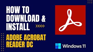 How to Download and Install Adobe Acrobat Reader DC For Windows [upl. by Atinel187]