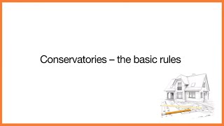 Building Control Conservatories Basic Rules [upl. by Novyad]