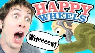 FLY GRANDPA FLY  Happy Wheels [upl. by Wons]