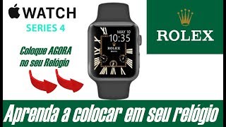 ⌚️INSTALE um mostrador ROLEX de graça no Apple Watch [upl. by Brear]