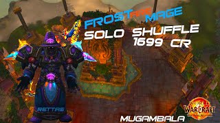 FrostFire Frost Mage  Solo Shuffle  1699 CR  The War Within pvp gaming [upl. by Anelet]